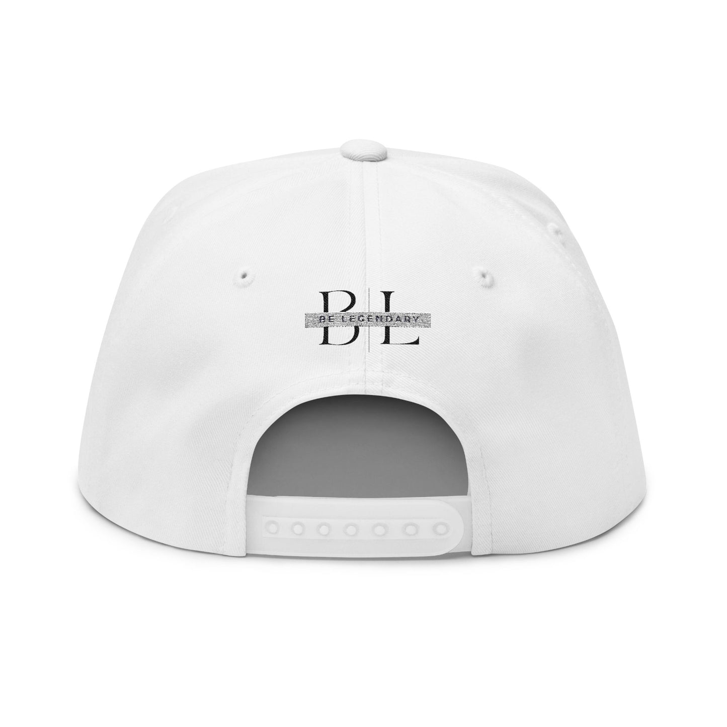 Be Legendary Crown" Hope Embroidered Flat Bill Cap - Stylish & Motivational Hat