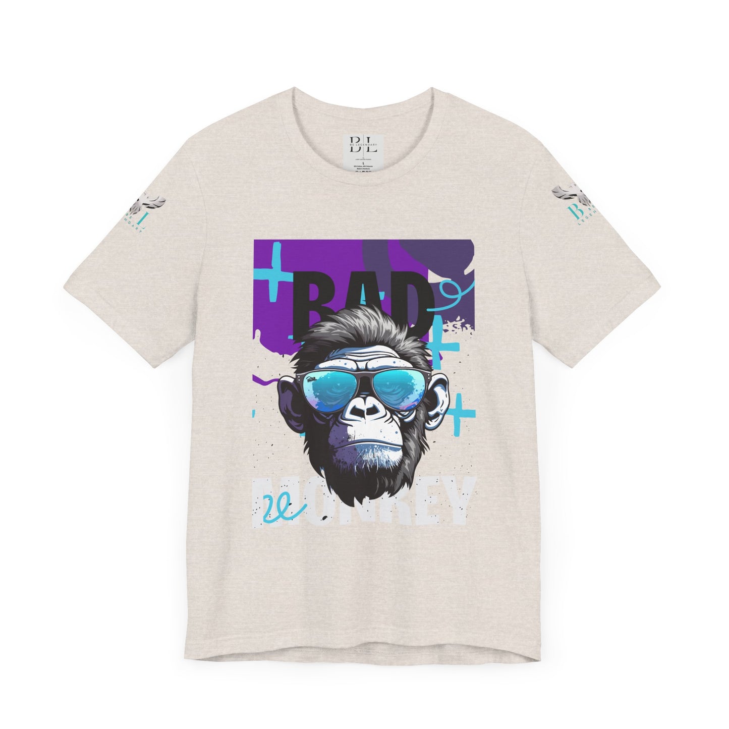Be Legendary Cool Bad Monkey Tee - Unisex Short Sleeve Graphic Shirt