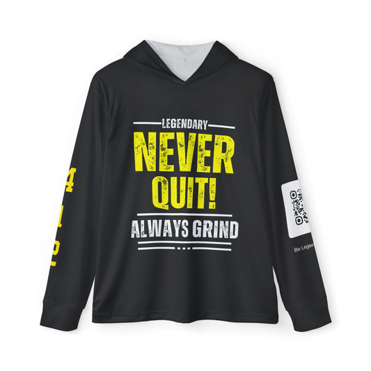 Be Legendary "Rep Ur Hood"  Men's Sports Warmup Hoodie - Never Quit! Always Grind Gym Wear