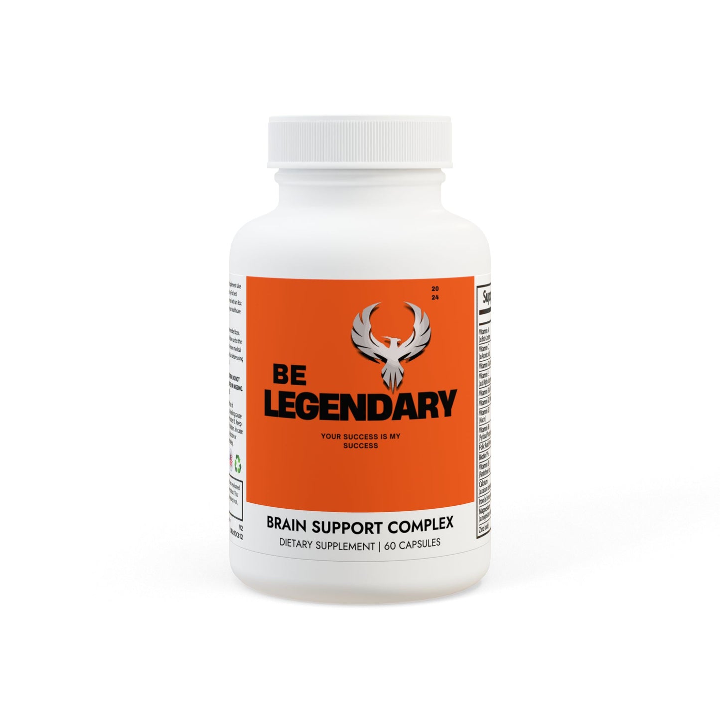 Be Legendary Brain Support Complex Supplement (60 Capsules)