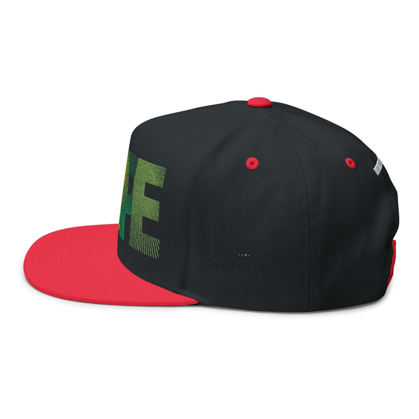 Be Legendary Crown" Hope Embroidered Flat Bill Cap - Stylish & Motivational Hat