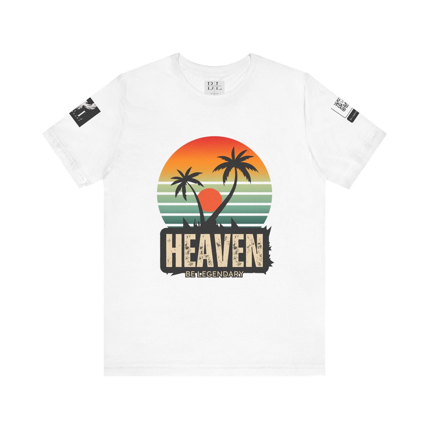 Be Legendary "Heavens View"  Vibes Unisex Short Sleeve Tee - Retro Palm Tree Design