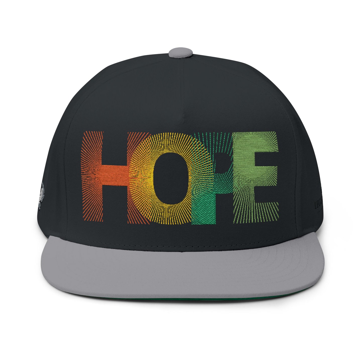 Be Legendary Crown" Hope Embroidered Flat Bill Cap - Stylish & Motivational Hat