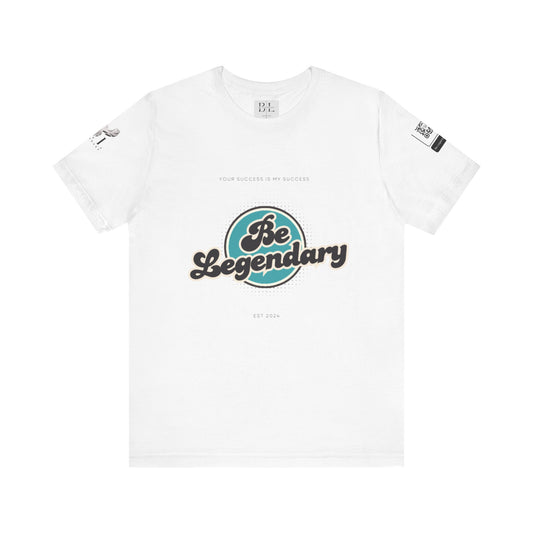 Be Legendary Unisex "Blue Moon" Jersey Short Sleeve Tee - Motivational T-Shirt for Success