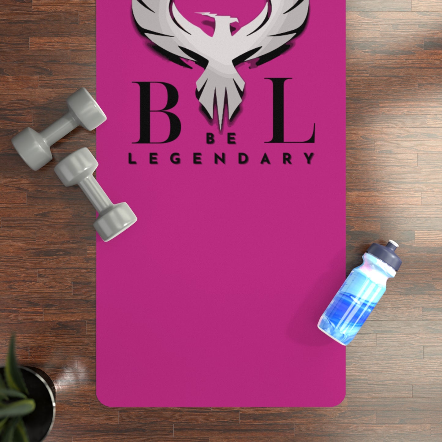 Be Legendary Rubber Yoga Mat – Non-Slip, Stylish Fitness Essential for Home & Studio