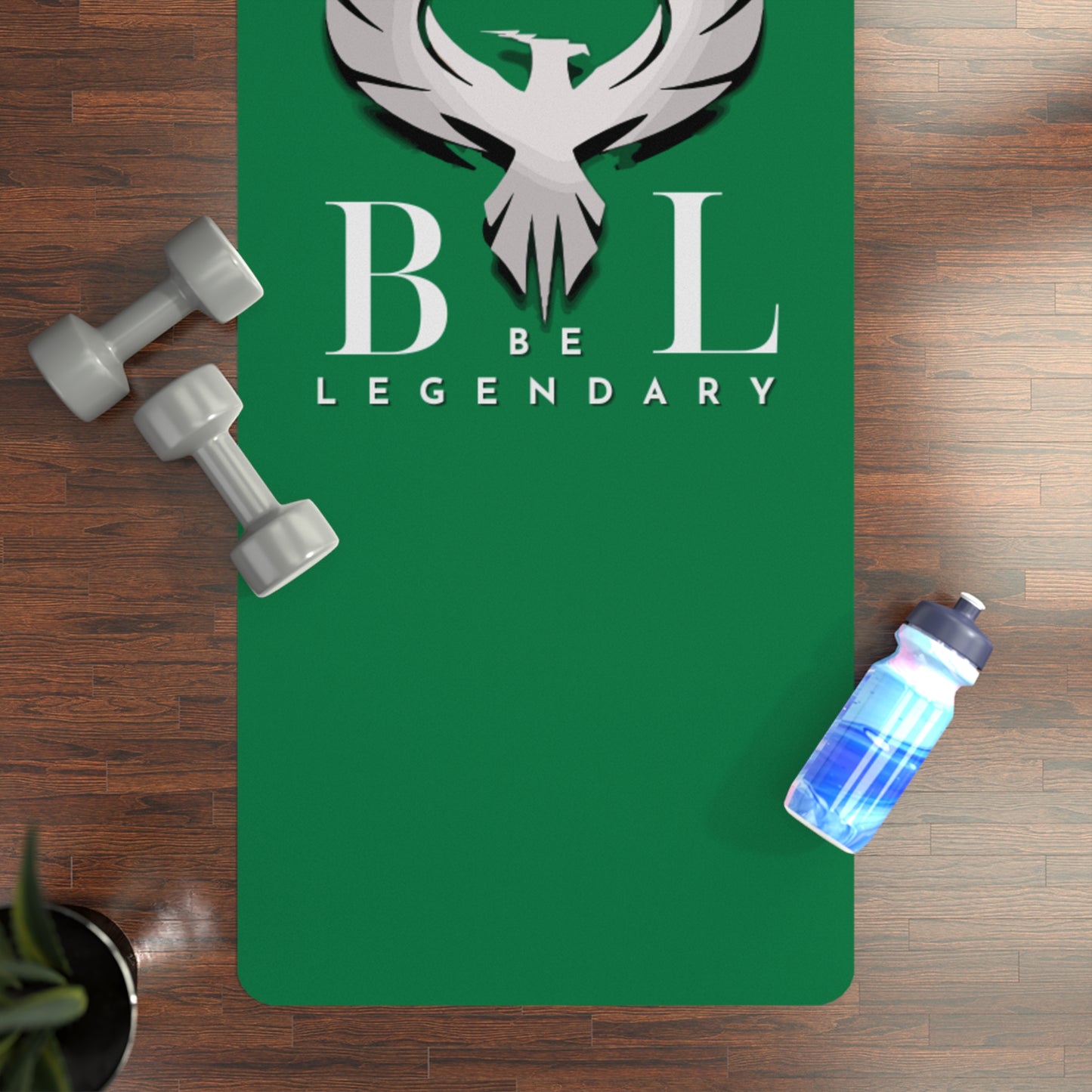 Be Legendary Rubber Yoga Mat - Premium Non-Slip Fitness Mat for Home & Studio