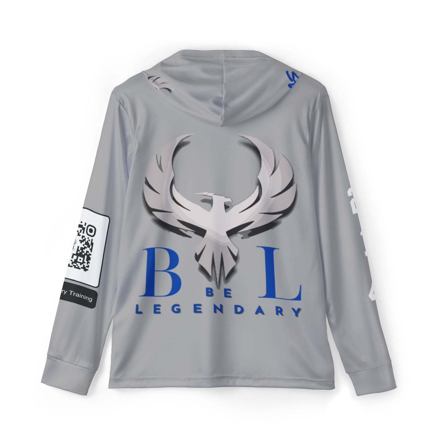 Be Legendary "Rep Ur Hood" Men's Sports Hoodie - Never Quit, Always Grind, Be Legendary
