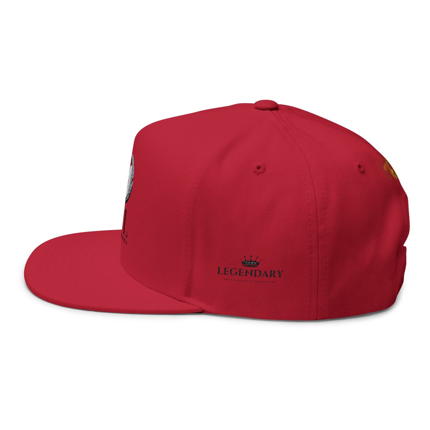 Be Legendary Embroidered Flat Bill Cap - Stylish & Bold Headwear