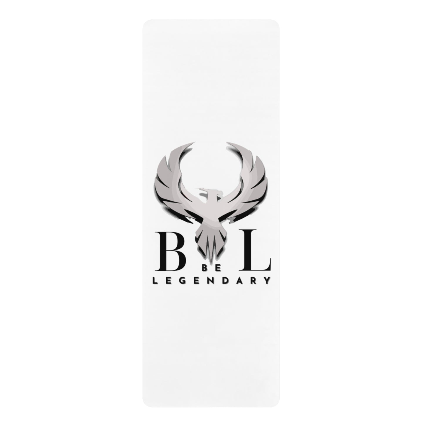 Be Legendary Rubber Yoga Mat - Be Legendary Design, Non-Slip Fitness Mat