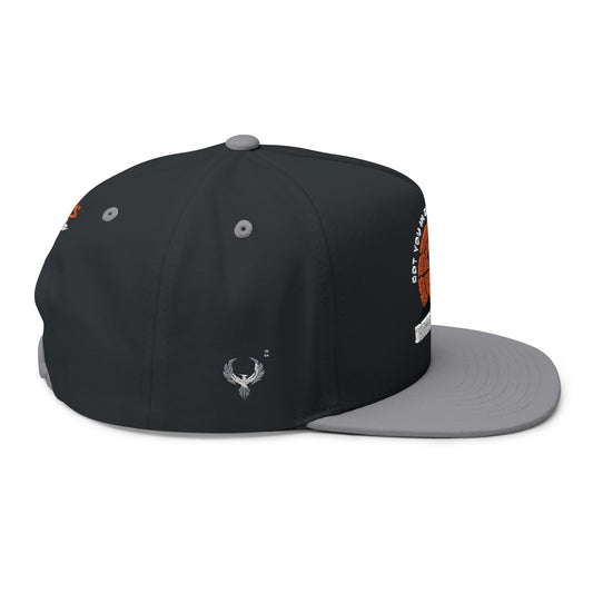 Be Legendary "War Games" Hunting Hat Embroidered Flat Bill Cap - Retro Reindeer Design