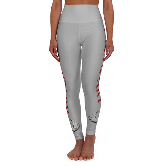 Be Legendary "Good Lawd" High Waisted Yoga Leggings with Inspirational Text - Perfect for Fitness & Everyday Wear