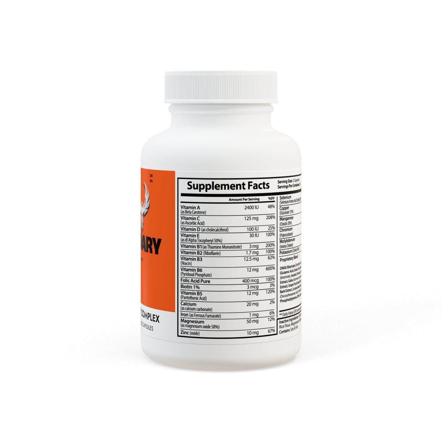 Be Legendary Brain Support Complex Supplement (60 Capsules)
