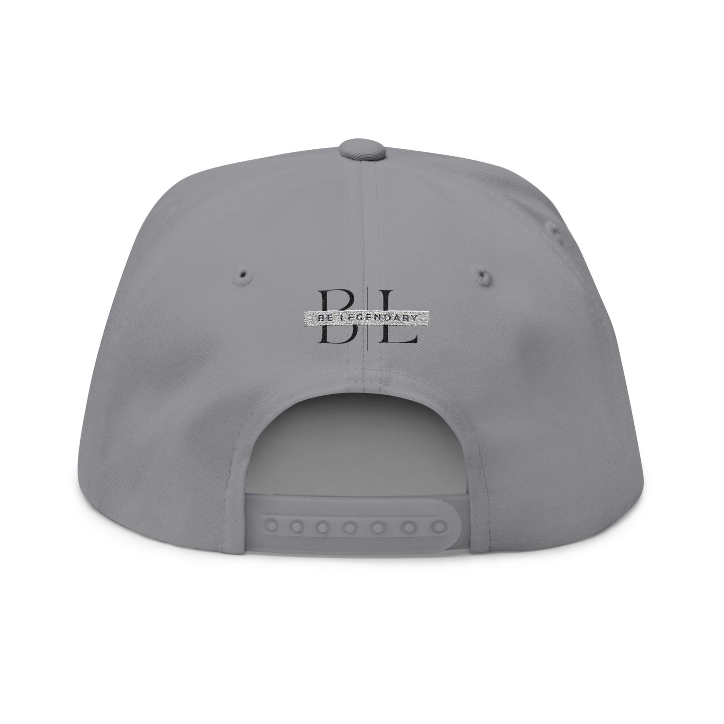 Be Legendary Crown" Hope Embroidered Flat Bill Cap - Stylish & Motivational Hat
