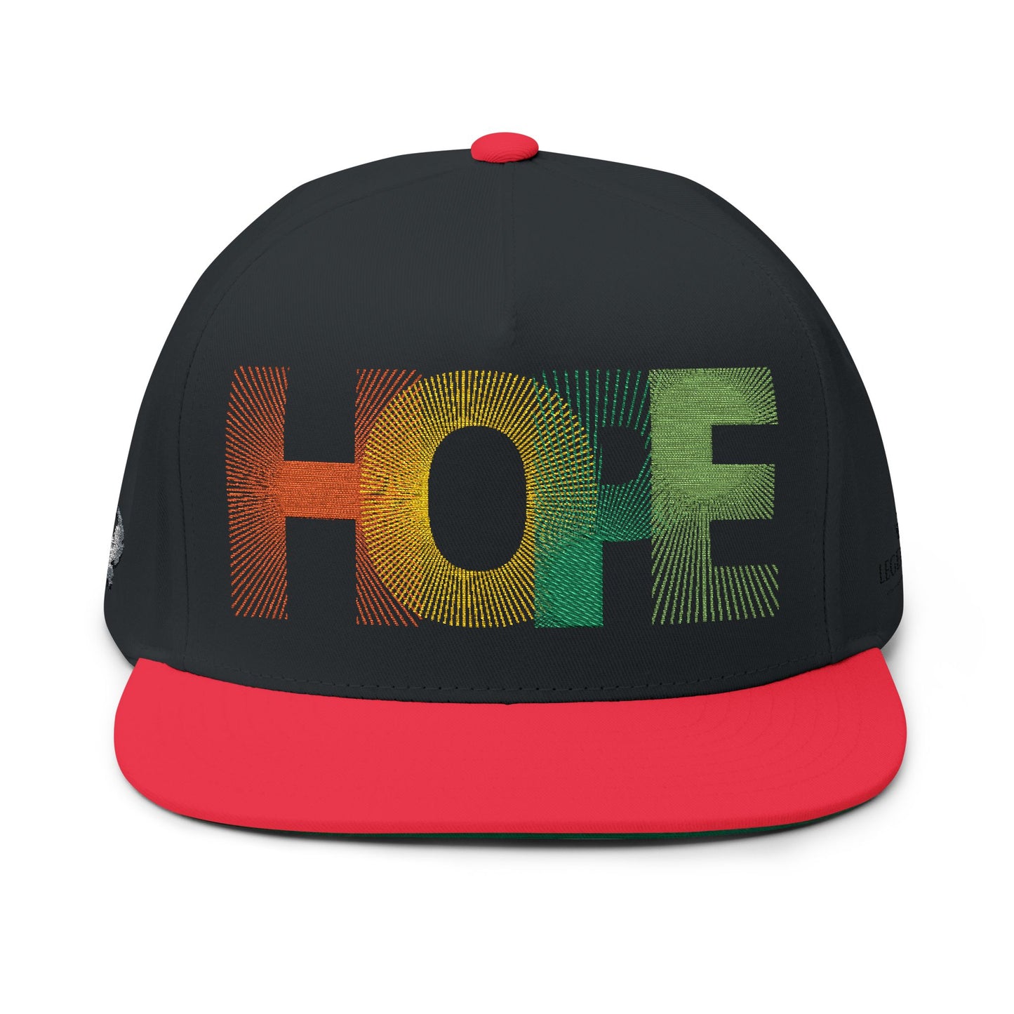 Be Legendary Crown" Hope Embroidered Flat Bill Cap - Stylish & Motivational Hat