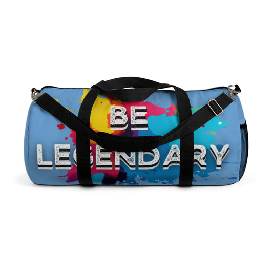 Be Legendary "Code Blue" Colorful Inspirational Duffel Bag - 'Be Legendary'