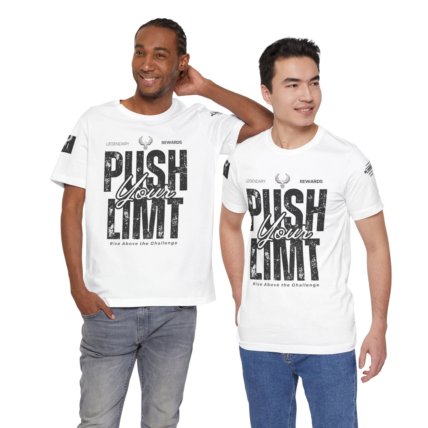 Be Legendary "Push It" Motivational Short Sleeve Tee - 'Push Your Limit'