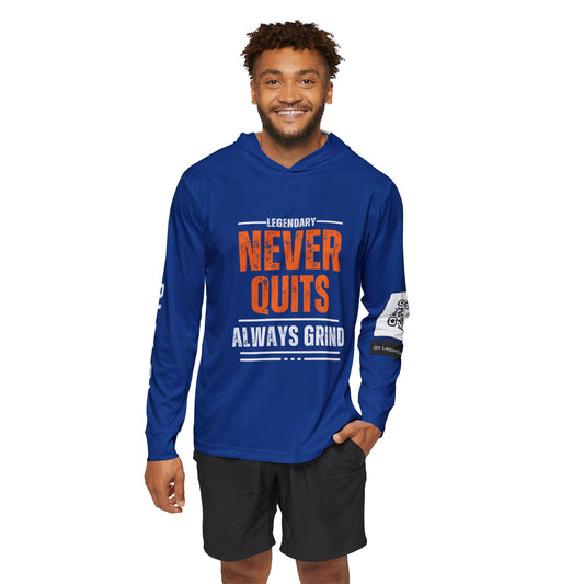 Be Legendary "Rep Ur Hood" Men's Never Quit Sports Warmup Hoodie (AOP)
