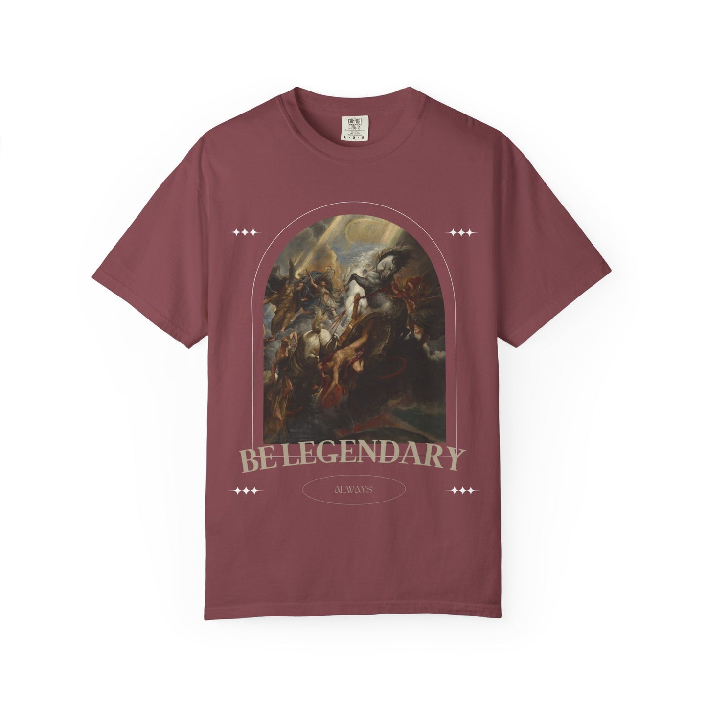 Be Legendary "16 Chapels"Unisex Garment-Dyed T-shirt | Motivational Fitness Tee