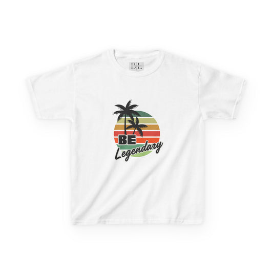 Kids 'Be Legendary' "Palm Sunday" Tee - Fun Summer Vibes for Young Adventurers
