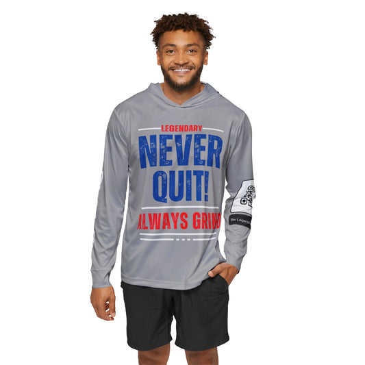 Be Legendary "Rep Ur Hood" Men's Sports Warmup Hoodie - Never Quit, Always Grind Motivation