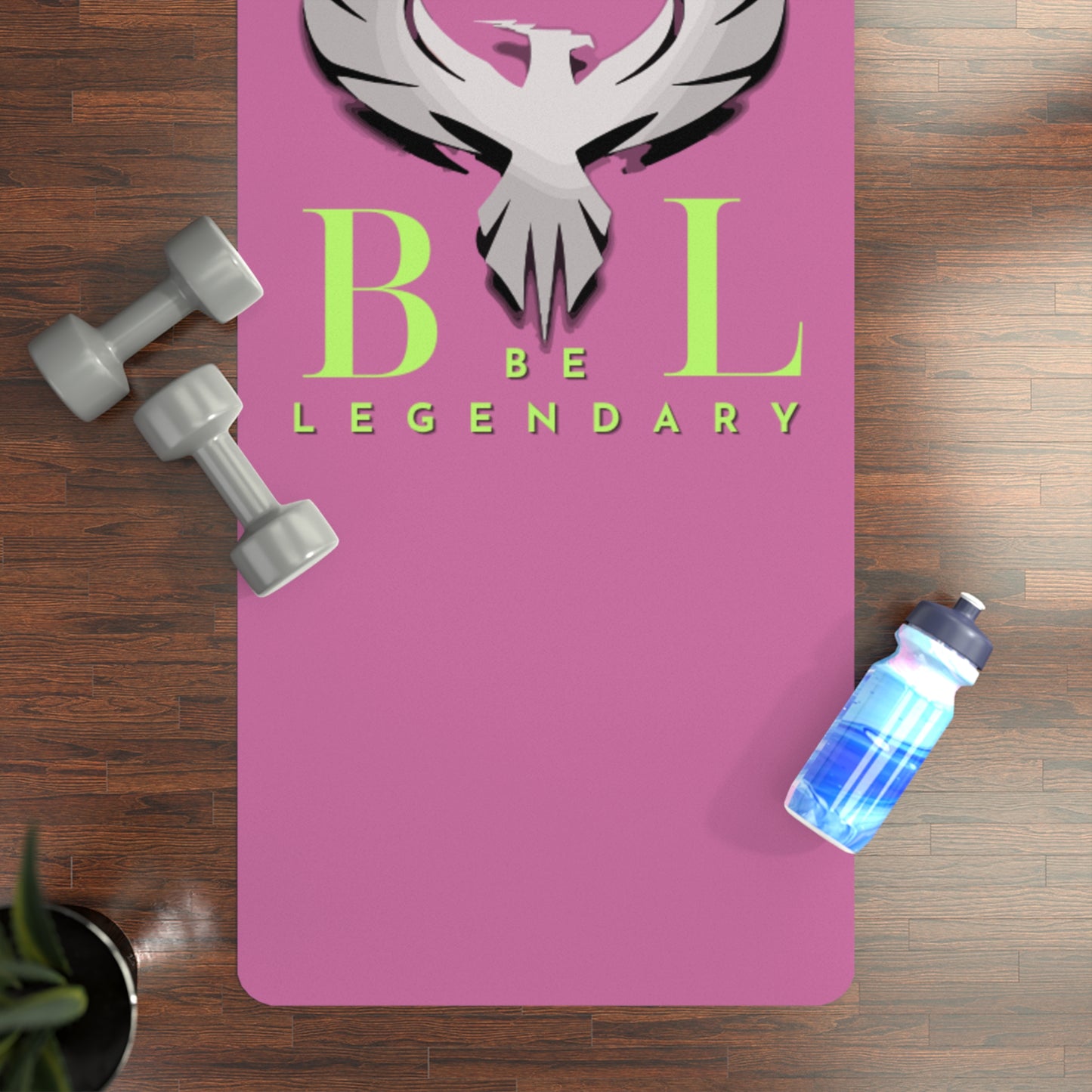 Be Legendary Rubber Yoga Mat - Comfort & Style for Your Practice
