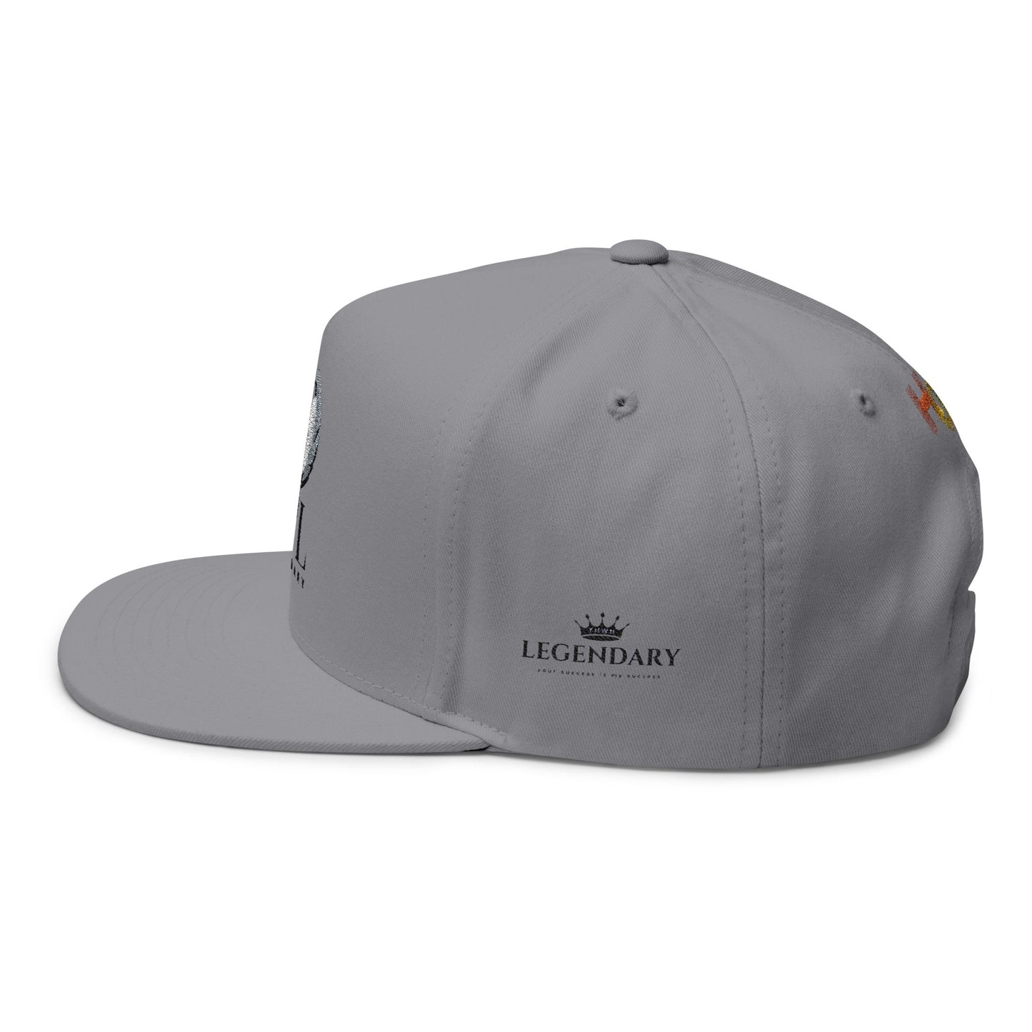 Be Legendary Embroidered Flat Bill Cap - Stylish & Bold Headwear