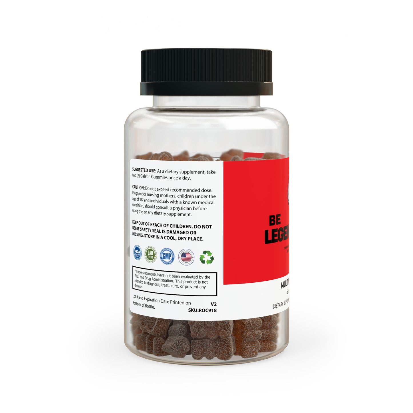 Be Legendary Multivitamin Gummies for Adults (60 Gummies)