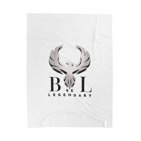 Be Legendary Velveteen Plush Blanket - Soft Cozy Throw for Inspirational Home Decor