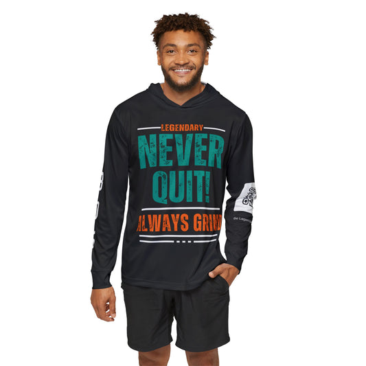 Be Legendary "Rep Ur Hood" Men's Sports Warmup Hoodie - Legendary Never Quit Motivation
