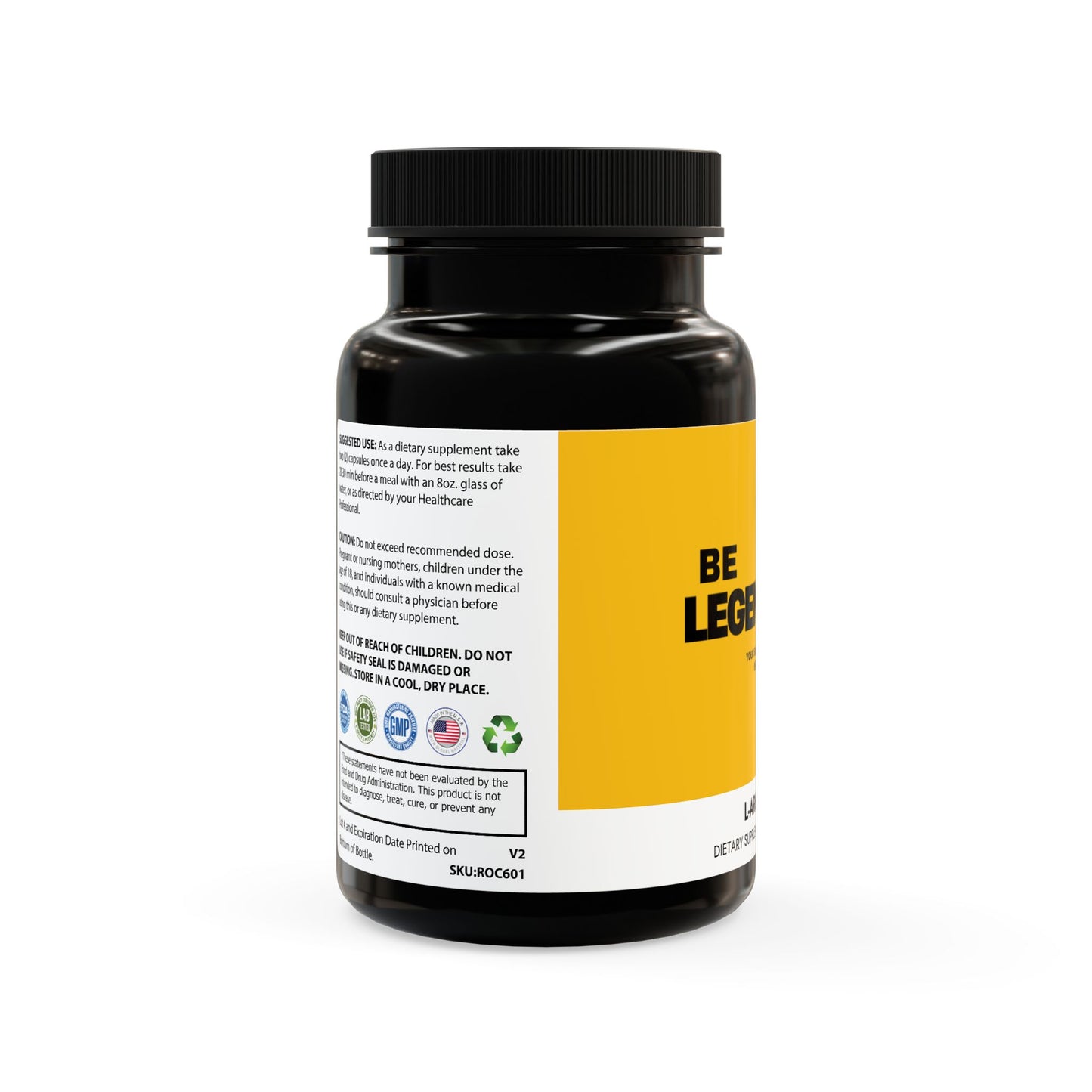 Be Legendary L-Arginine Supplement (60 Capsules)