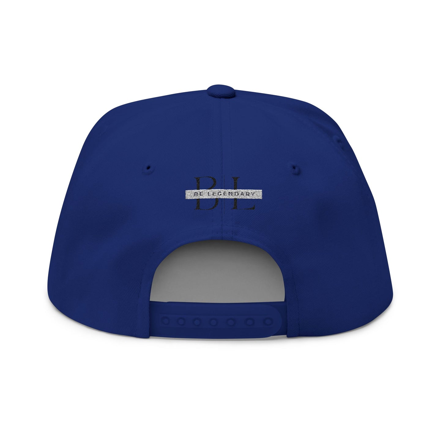 Be Legendary Crown" Hope Embroidered Flat Bill Cap - Stylish & Motivational Hat