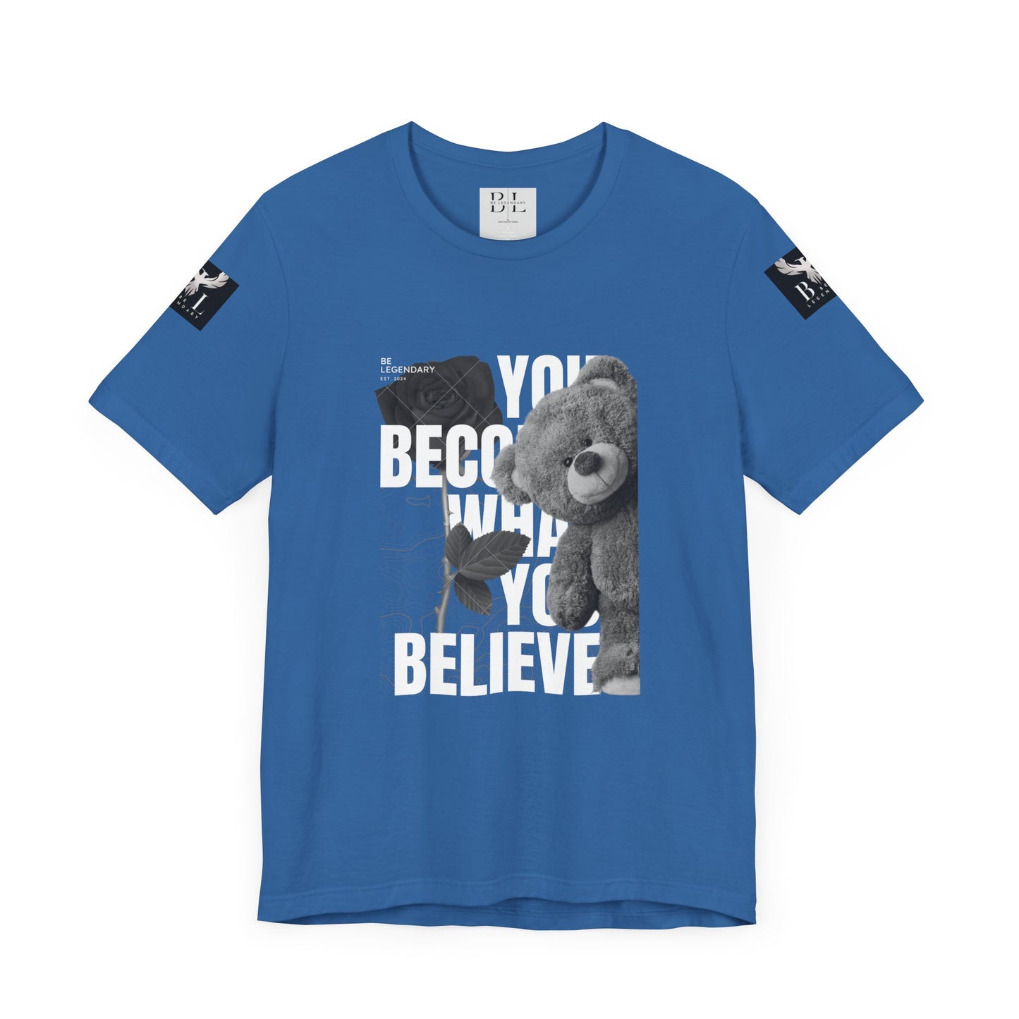 Be Legendary "T-Bear" Inspirational Bear Graphic Tee - You Become What You Believe