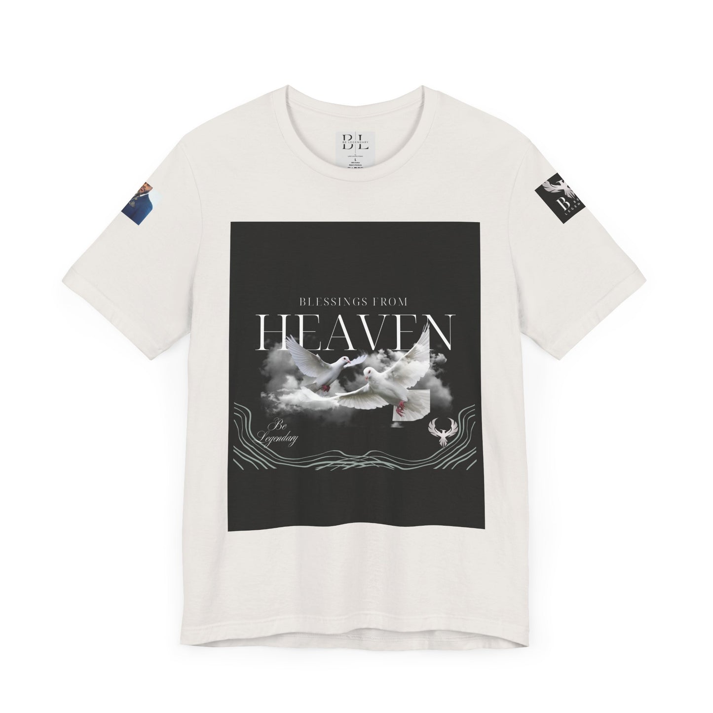 Be Legendary "When Doves Fly" Unisex Heavenly Doves Jersey Short Sleeve Tee