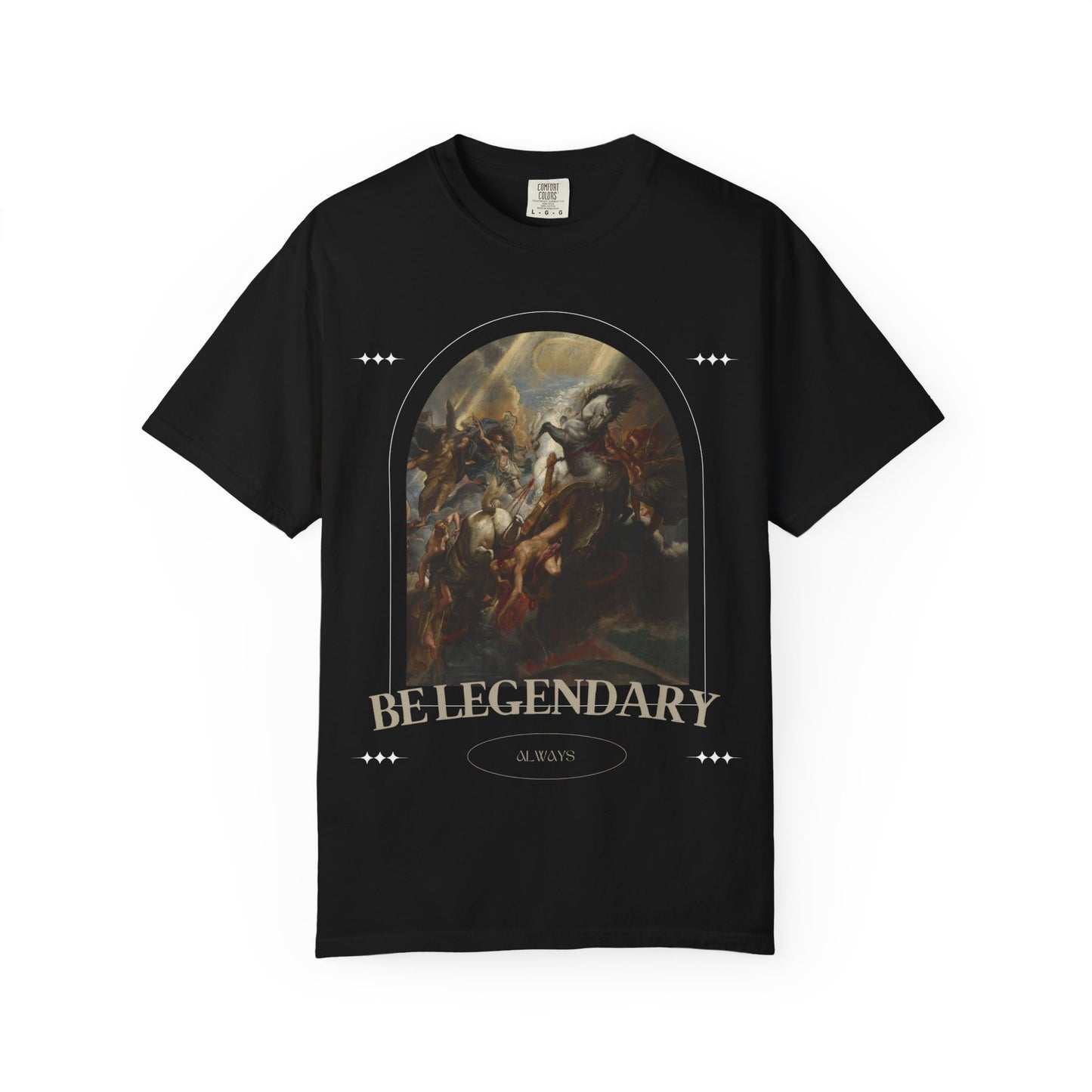 Be Legendary "16 Chapels"Unisex Garment-Dyed T-shirt | Motivational Fitness Tee