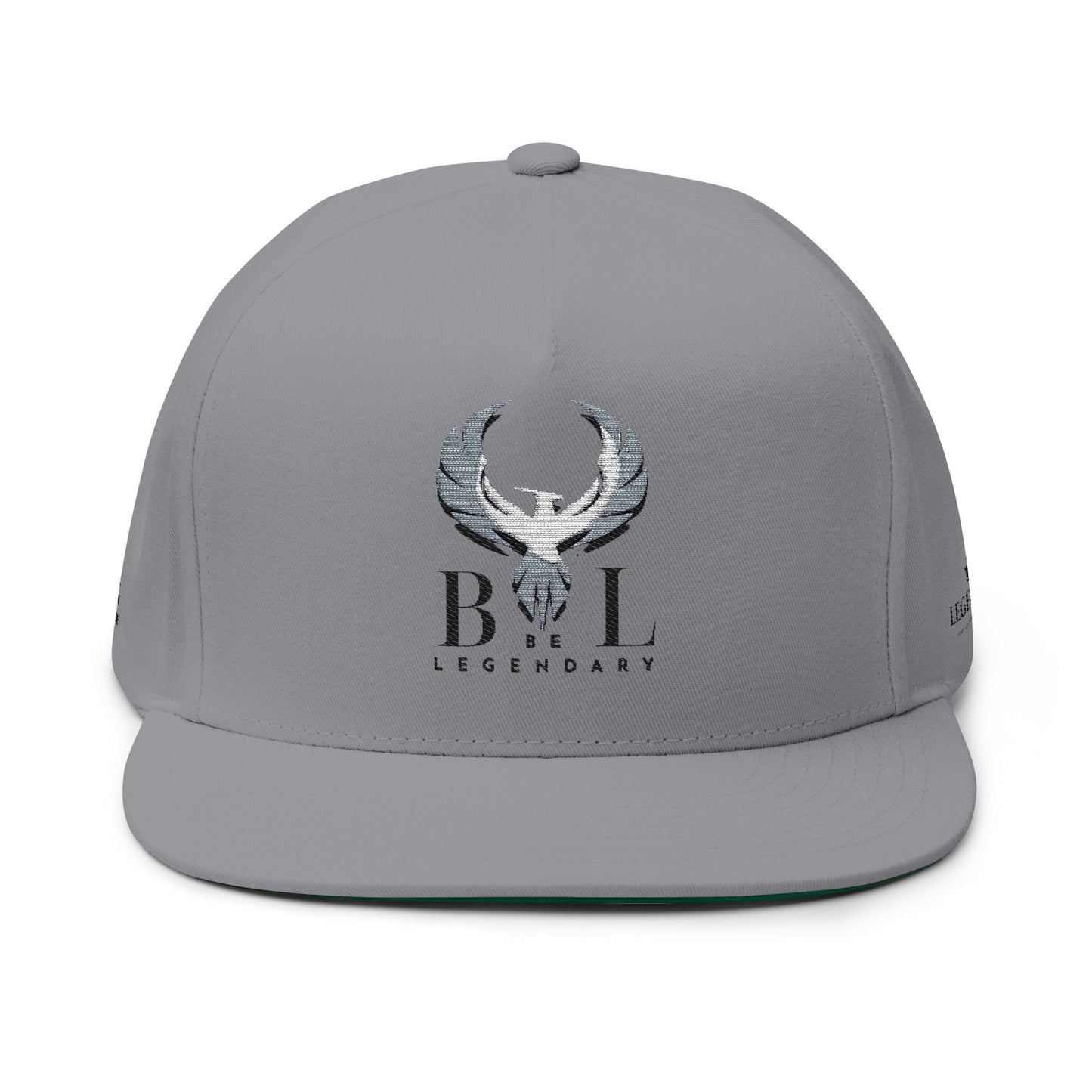 Be Legendary Embroidered Flat Bill Cap - Stylish & Bold Headwear