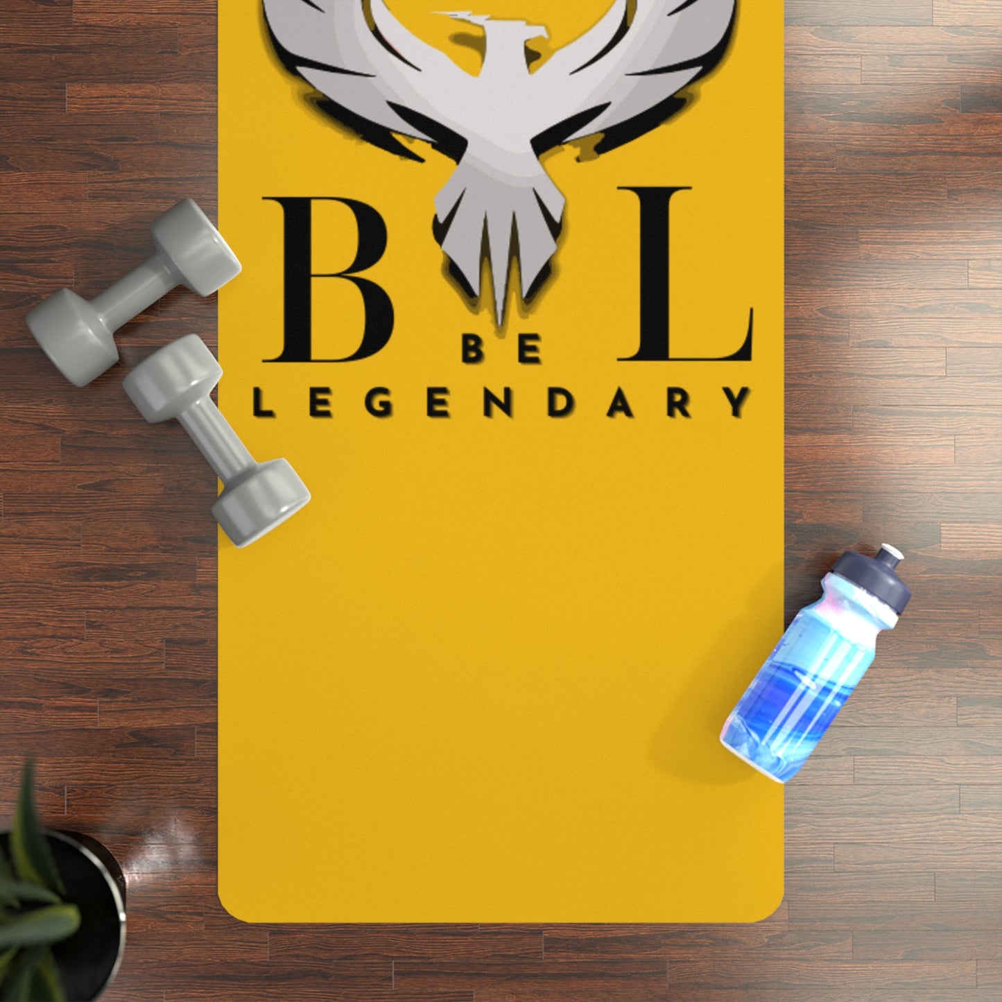 Be Legendary Rubber Yoga Mat - Durable Fitness Mat for Yoga Enthusiasts