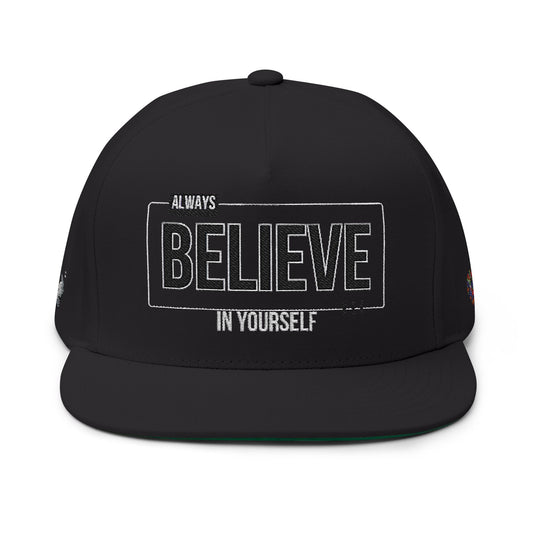 Be Legendary "The Doctrine" Inspirational Flat Bill Cap - Always Believe in Yourself