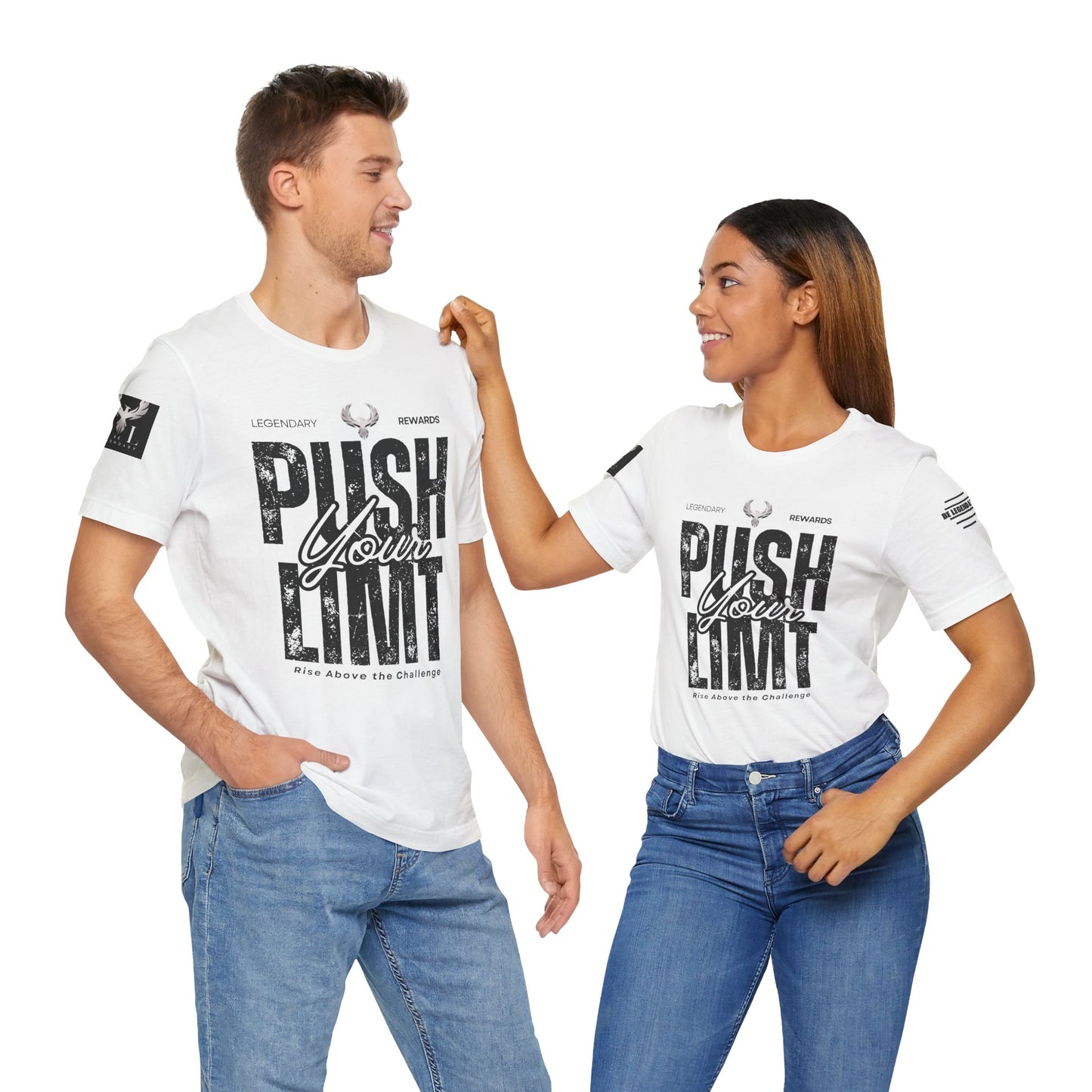 Be Legendary "Push It" Motivational Short Sleeve Tee - 'Push Your Limit'
