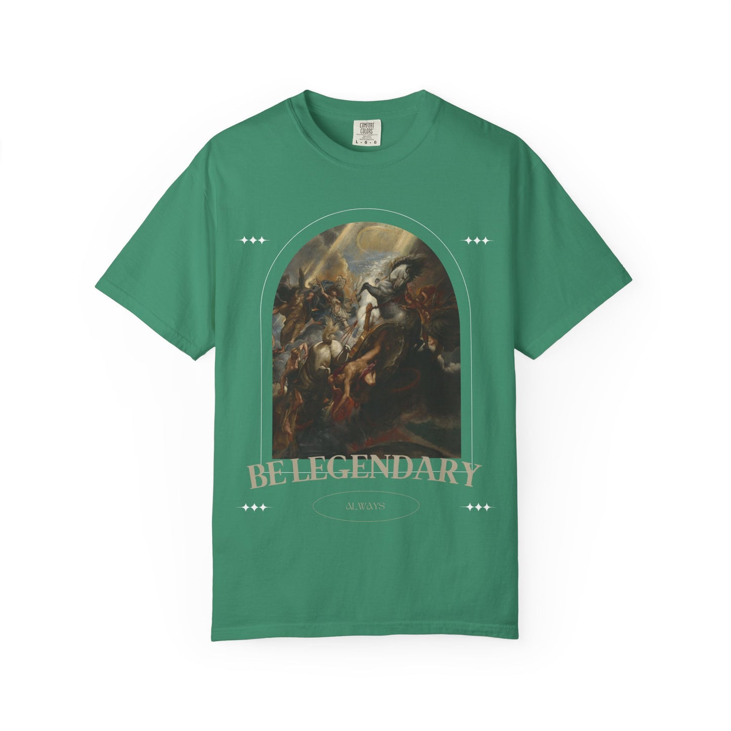 Be Legendary "16 Chapels"Unisex Garment-Dyed T-shirt | Motivational Fitness Tee