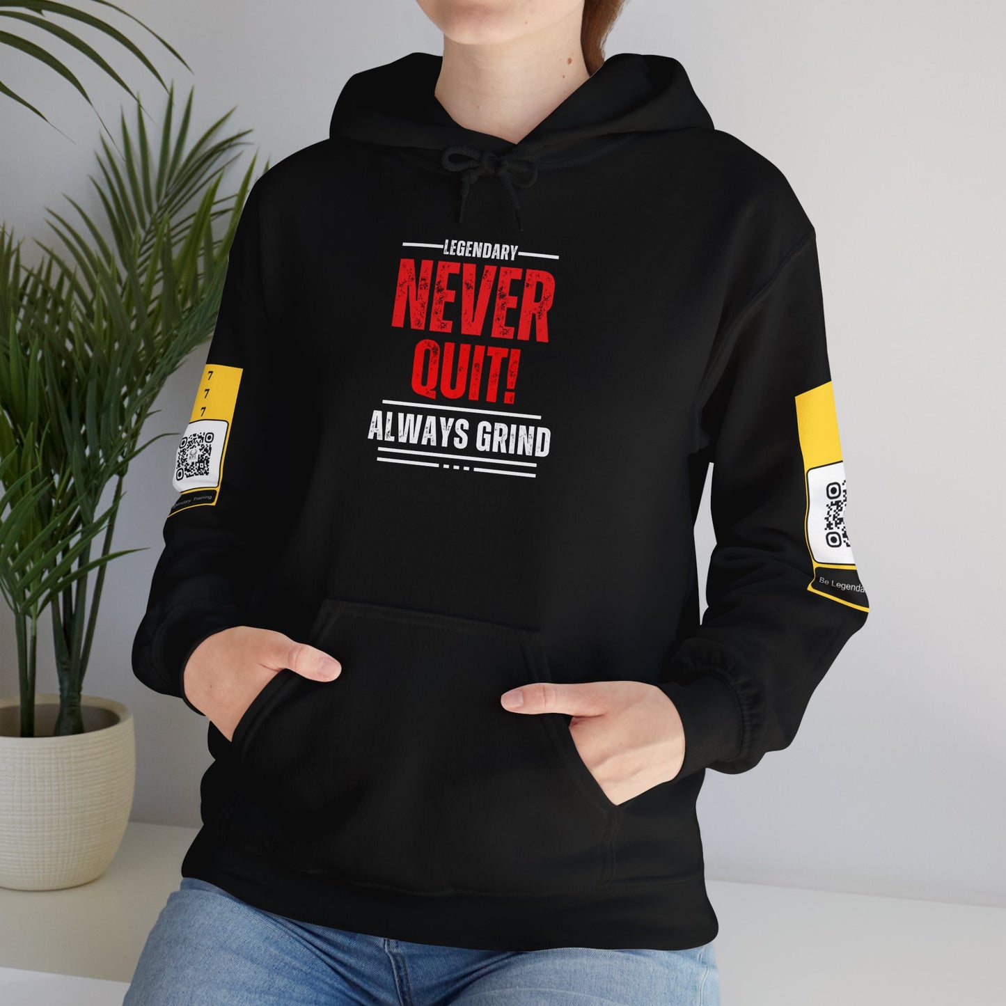 Be Legendary "American Mind State" Grind Hoodie - Unisex Heavy Blend™ Sweatshirt with Motivational Design