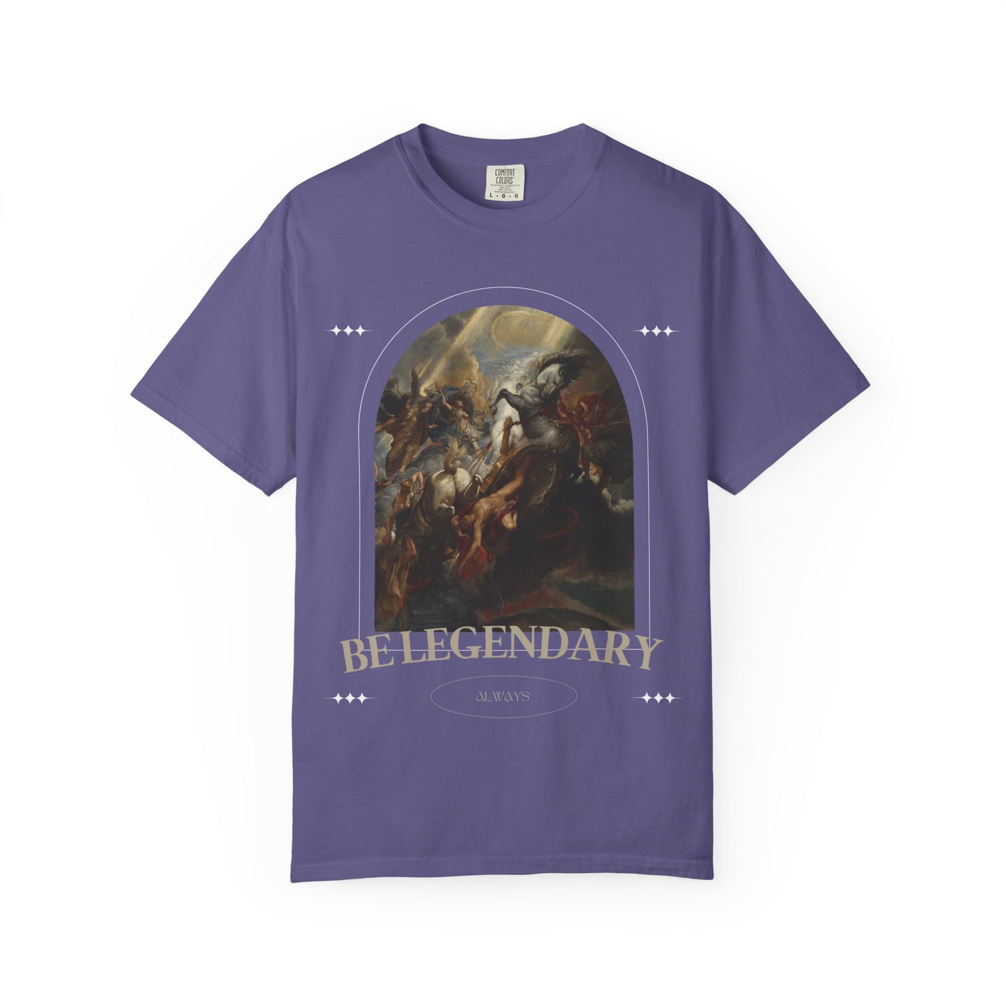 Be Legendary "16 Chapels"Unisex Garment-Dyed T-shirt | Motivational Fitness Tee