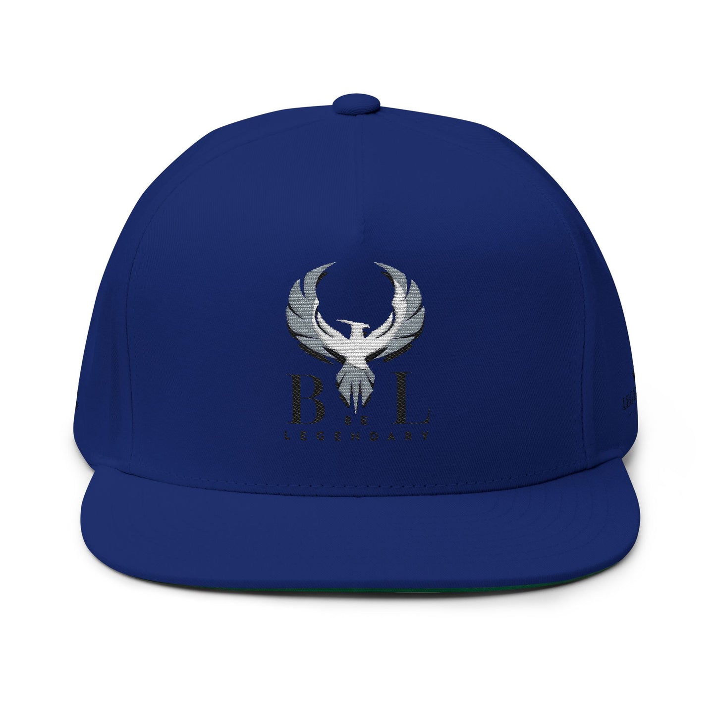 Be Legendary Embroidered Flat Bill Cap - Stylish & Bold Headwear