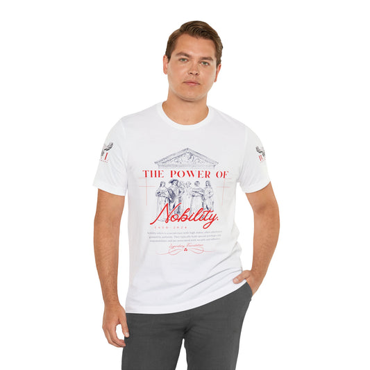 Be Legendary "Nobility" Power Unisex Tee - Inspiring Short Sleeve Shirt with QR Code