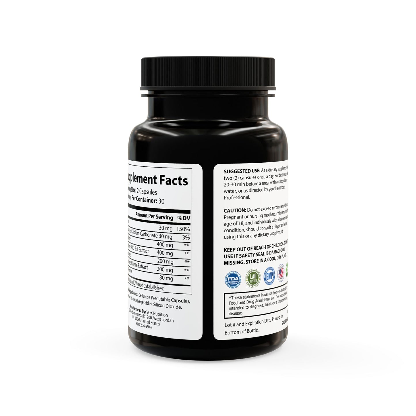 Be Legendary L-Arginine Supplement (60 Capsules)