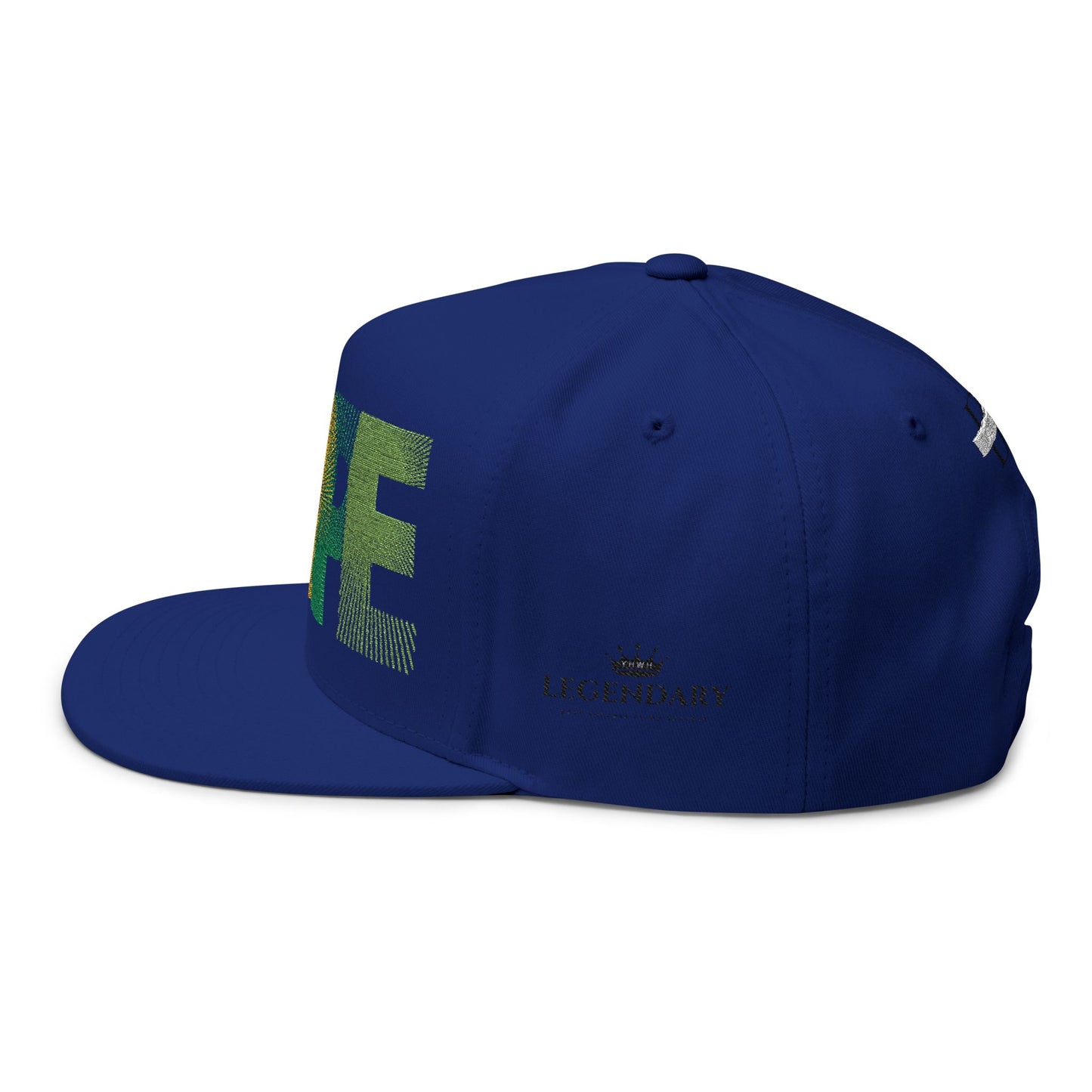 Be Legendary Crown" Hope Embroidered Flat Bill Cap - Stylish & Motivational Hat